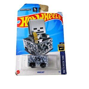 Hot Wheels Screen Time Minecraft Minecart – 15 Years (New)